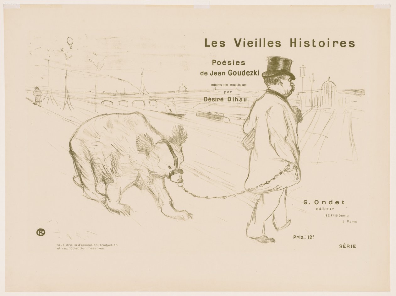 The Old Stories: Cover - Frontispis od Henri de Toulouse Lautrec