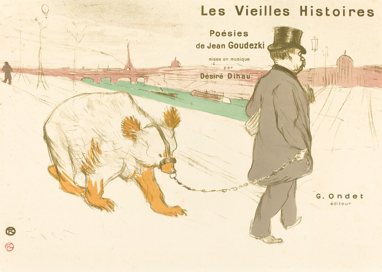 Staré příběhy (obálka/frontispice) od Henri de Toulouse Lautrec