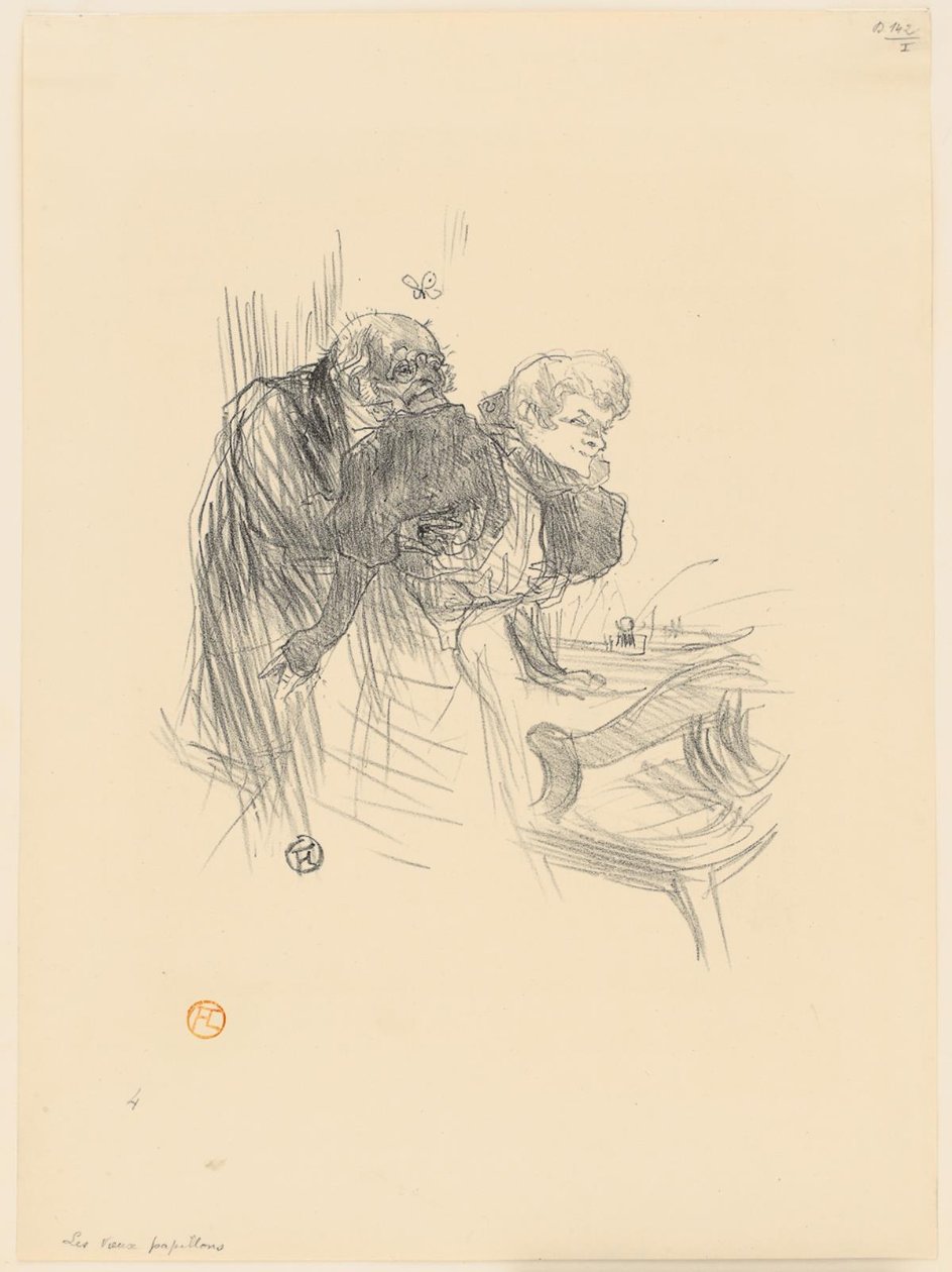 Staří motýli od Henri de Toulouse Lautrec