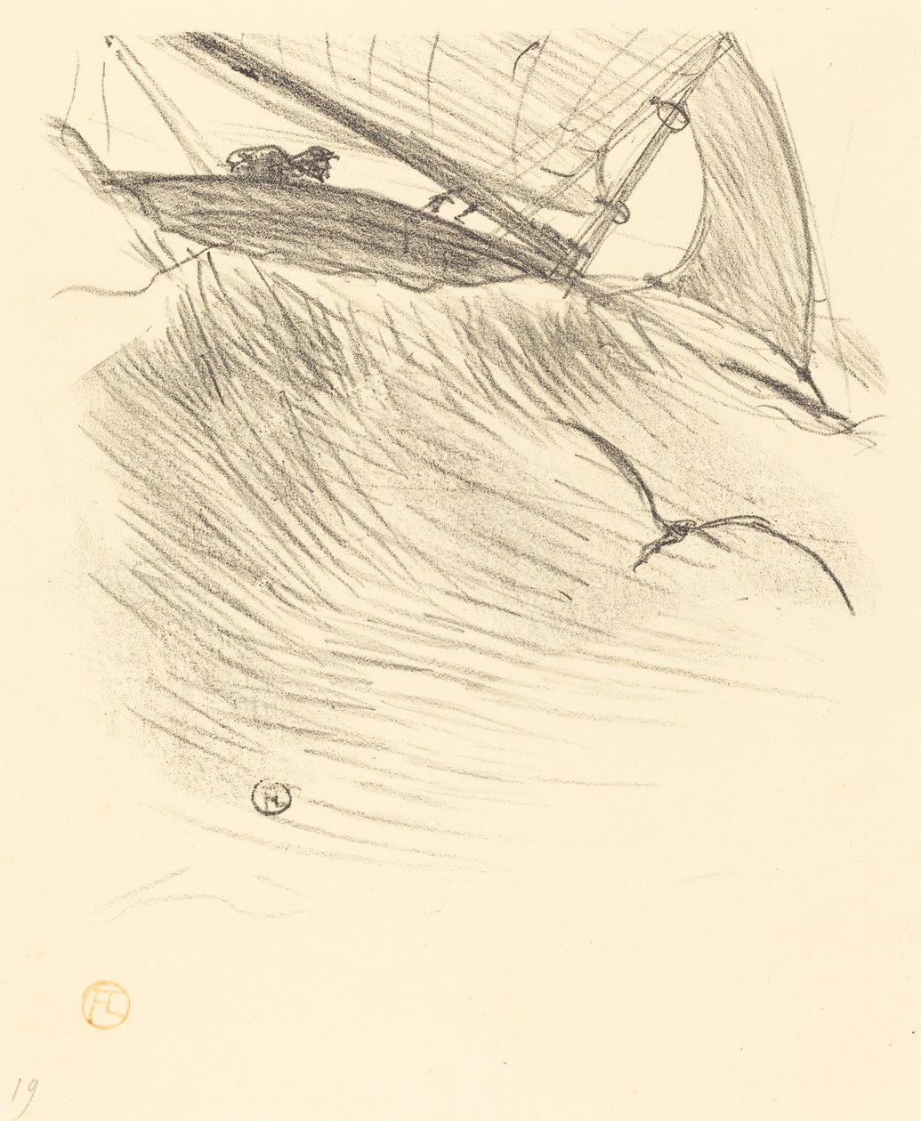 mořské vlaštovky od Henri de Toulouse Lautrec