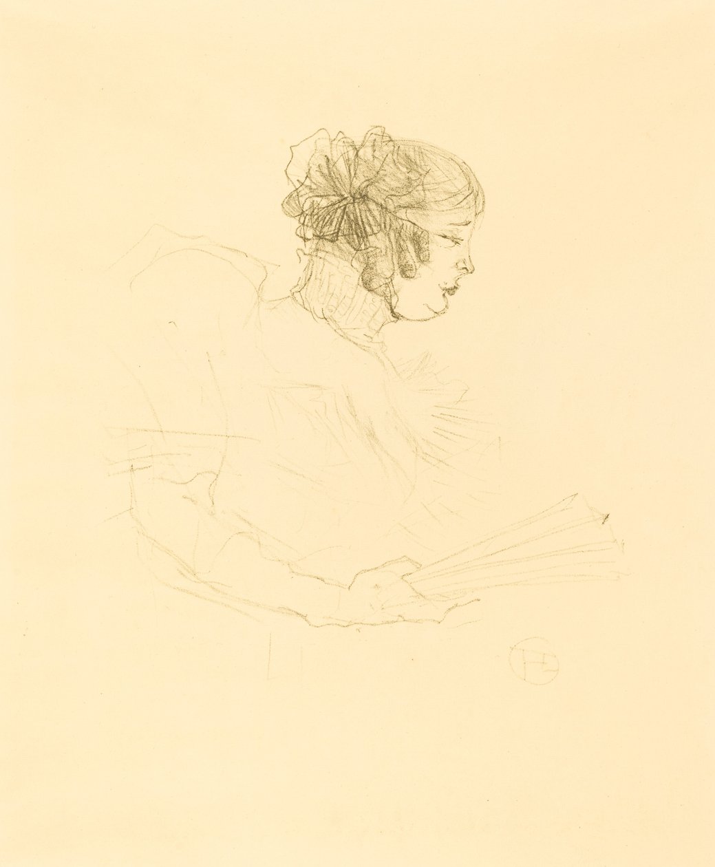 Luce Myres v profilu (Luce Myrès, de profil) od Henri de Toulouse Lautrec