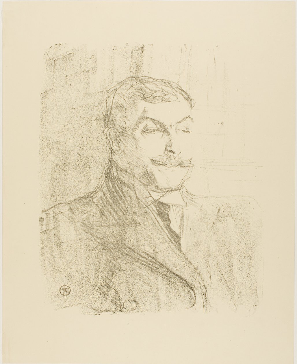 Lucien Guitry, z Treize Lithographies od Henri de Toulouse Lautrec