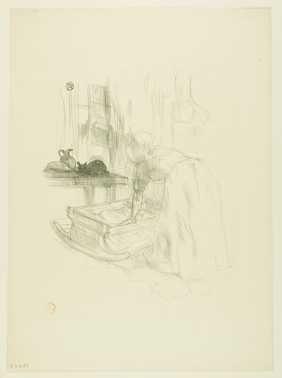 Ukolébavka, z melodií od Désiré Dihau od Henri de Toulouse Lautrec