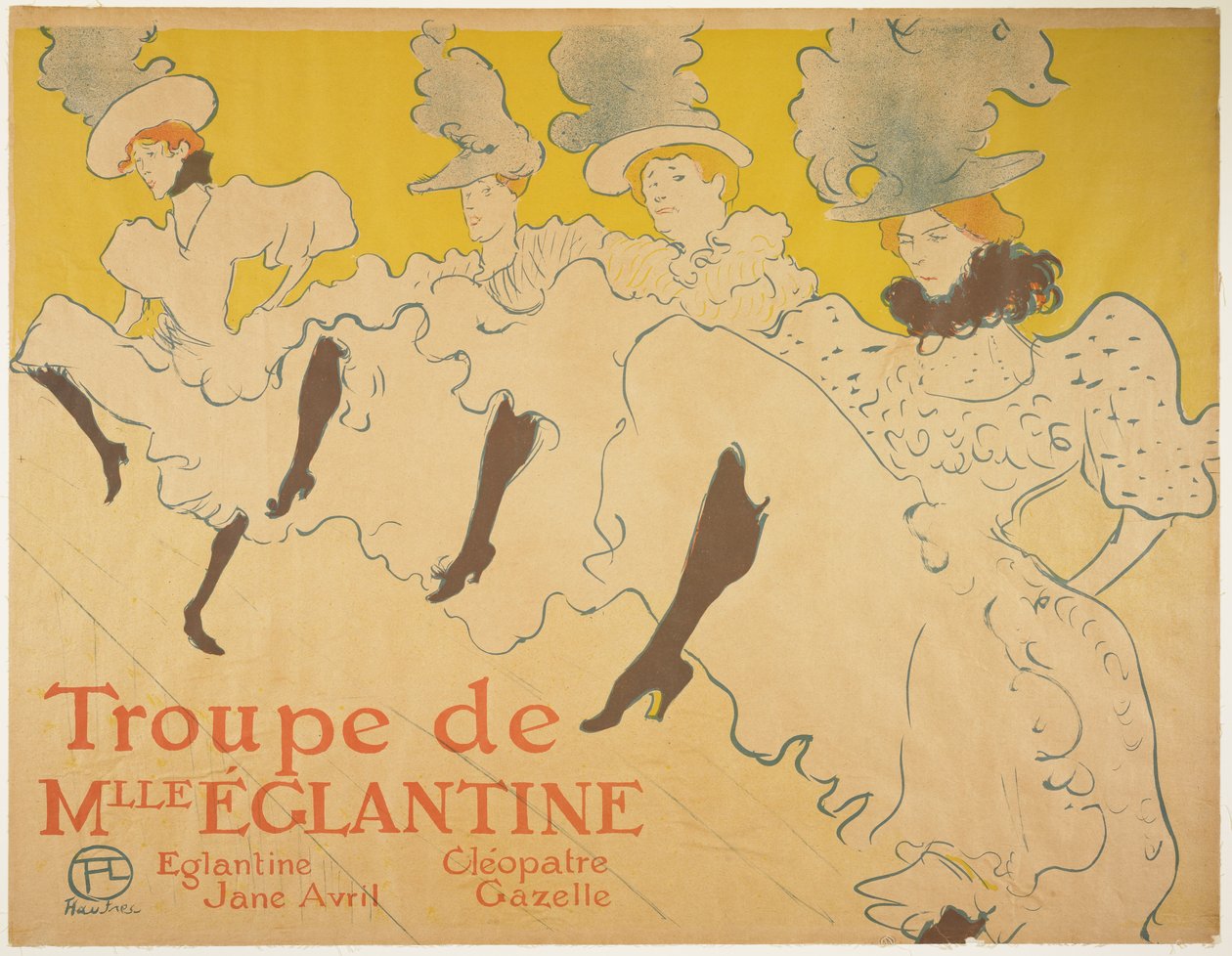 Mademoiselle Eglantines Troupe, 1896 od Henri de Toulouse Lautrec