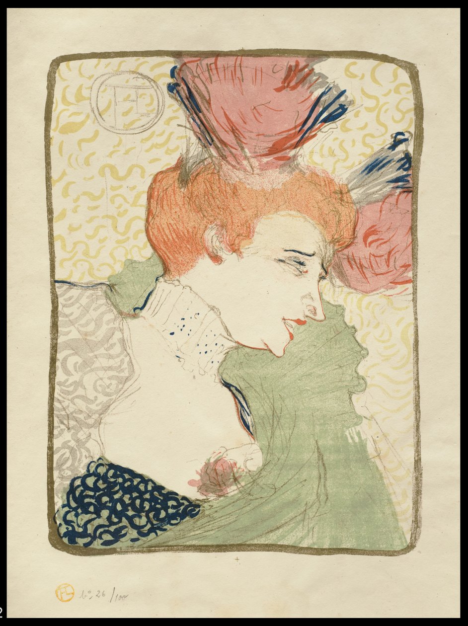 Mademoiselle Marcelle Lender, Bust-Length, 1895 od Henri de Toulouse Lautrec