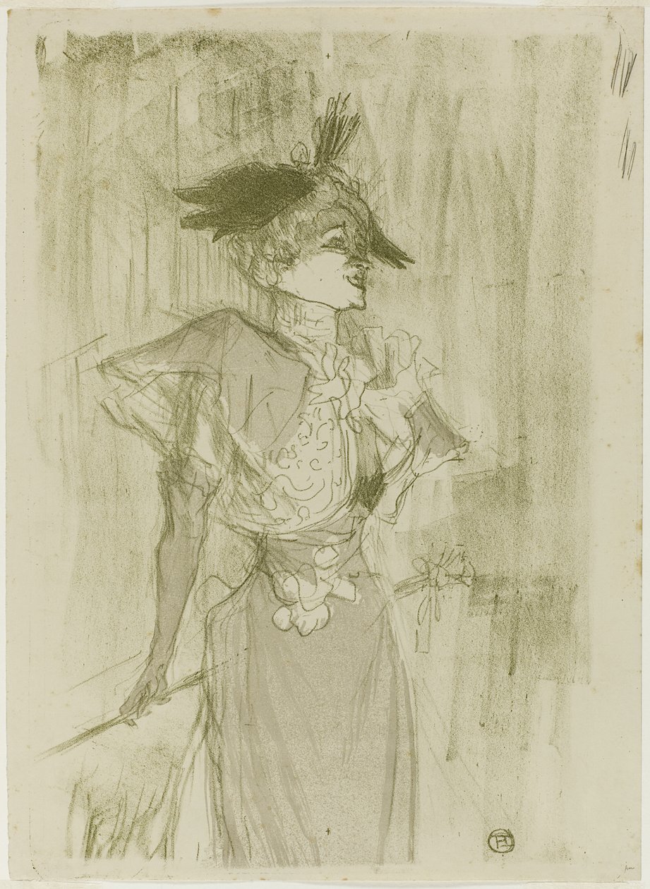 Mademoiselle Marcelle Lender, stojící od Henri de Toulouse Lautrec
