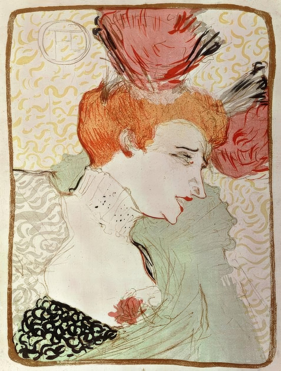 Slečna Marcelle Lender, poprsí od Henri de Toulouse Lautrec