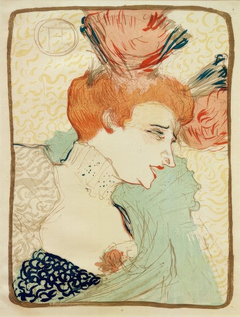 Slečna Marcelle Lenderová, poprsí od Henri de Toulouse Lautrec