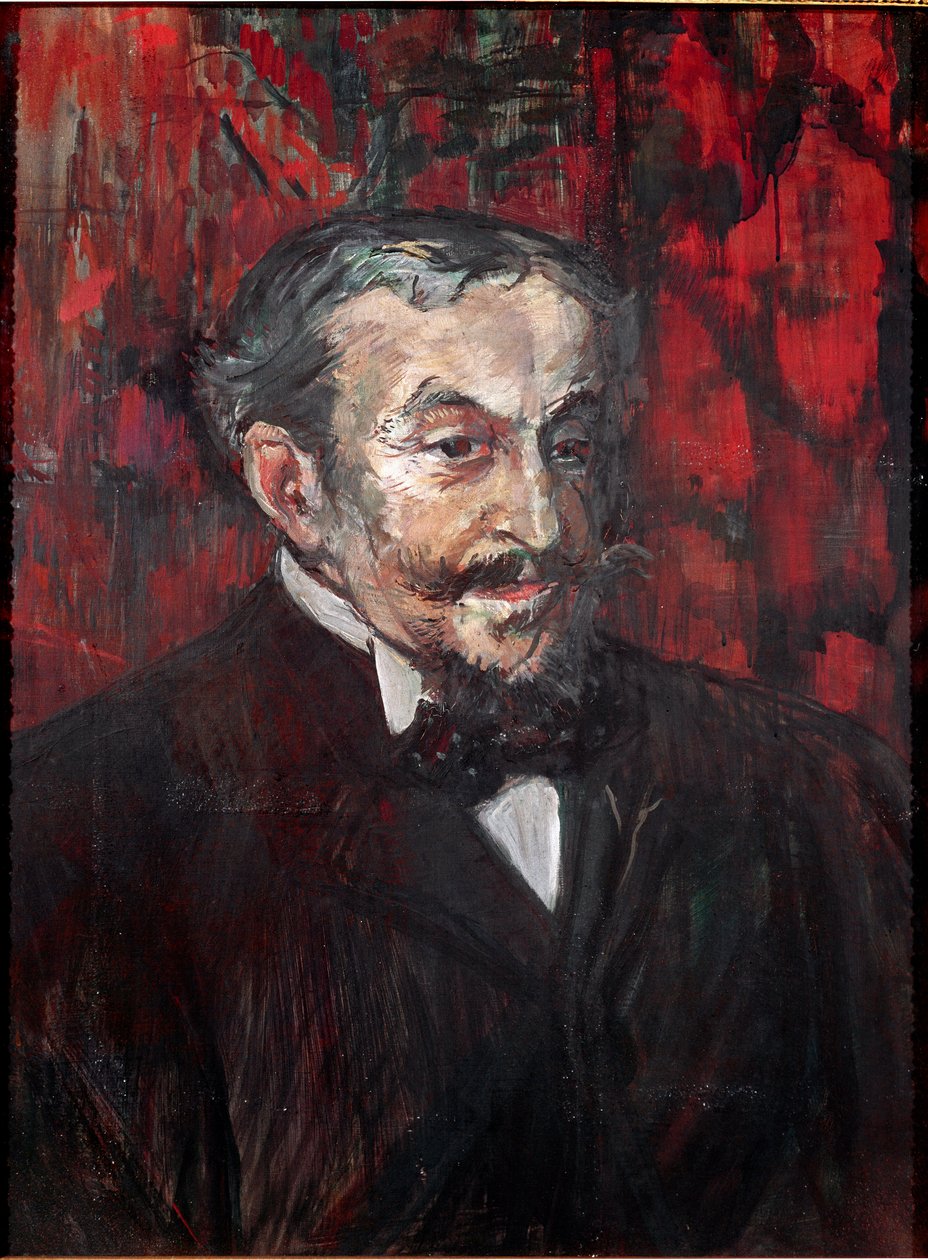 Portrét muže. Obraz Henri de Toulouse-Lautrec (Toulouse Lautrec od Henri de Toulouse Lautrec