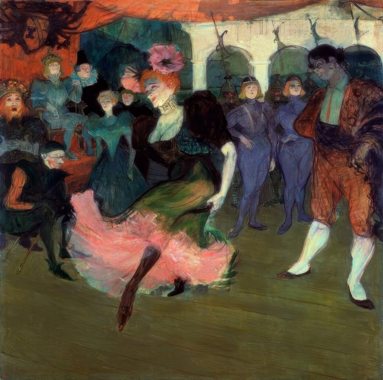 Marcelle Lender tančí bolero Chilperic od Henri de Toulouse Lautrec