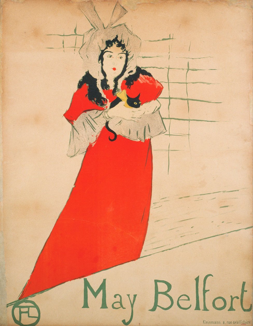 May Belfort (rozená May Egan) (Poster) - Dílo Henri de Toulouse Lautreca (Toulouse-Lautrec) (1864-1901) - 1895 - Barevná litografie - 80x62 - Museu Nacional d
