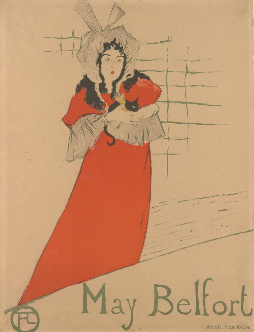 May Belfort, 1895., 1895. od Henri de Toulouse Lautrec