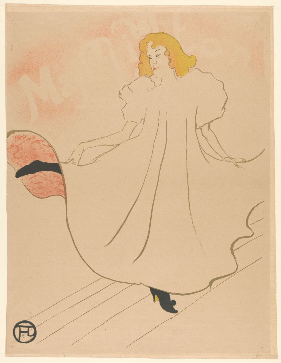 May Milton tančí May Milton (název na objektu) od Henri de Toulouse Lautrec