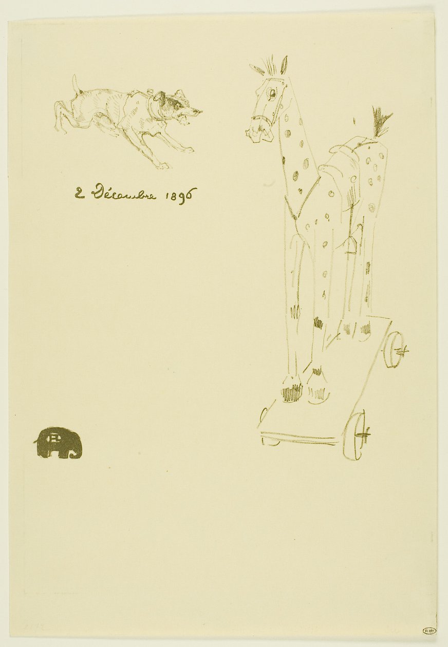 Menu Sylvain od Henri de Toulouse Lautrec
