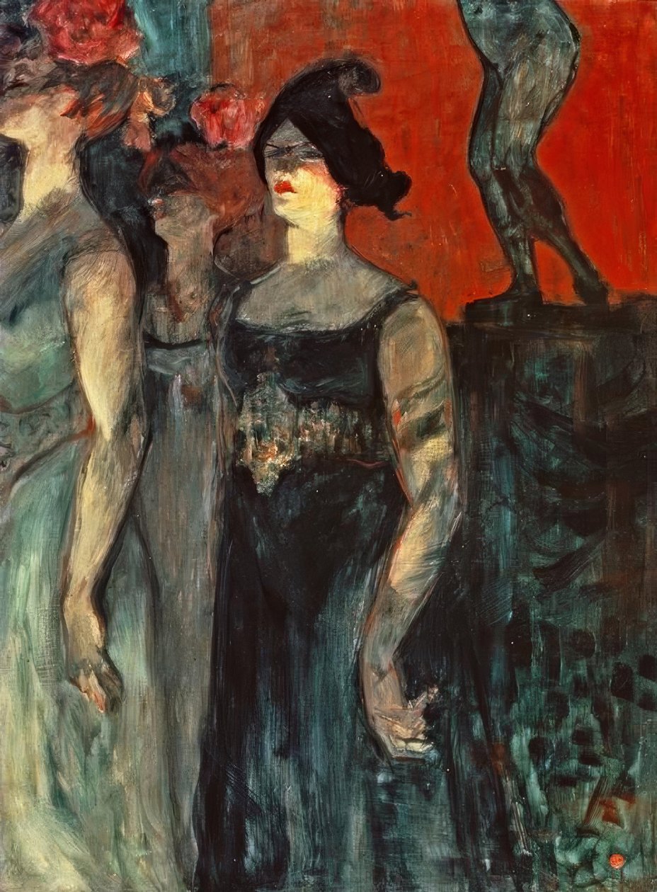 Messaline mezi dvěma komparsisty od Henri de Toulouse Lautrec