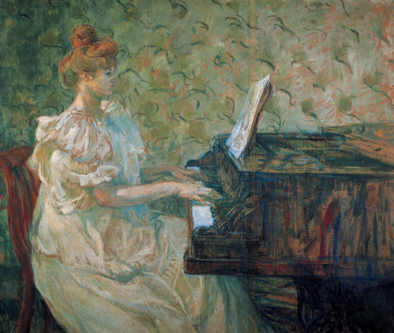 Misia au piano (Misia Sert od Henri de Toulouse Lautrec