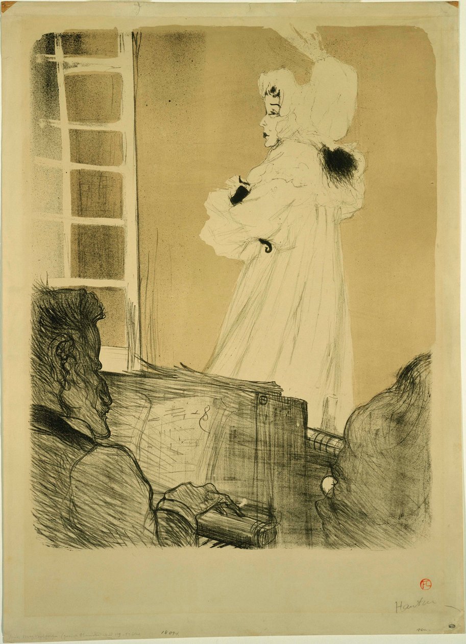 Slečna May Belfortová (stát I) od Henri de Toulouse Lautrec