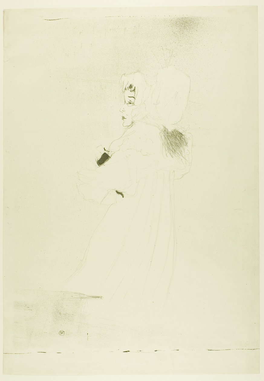 Slečna May Belfortová (velký talíř) od Henri de Toulouse Lautrec