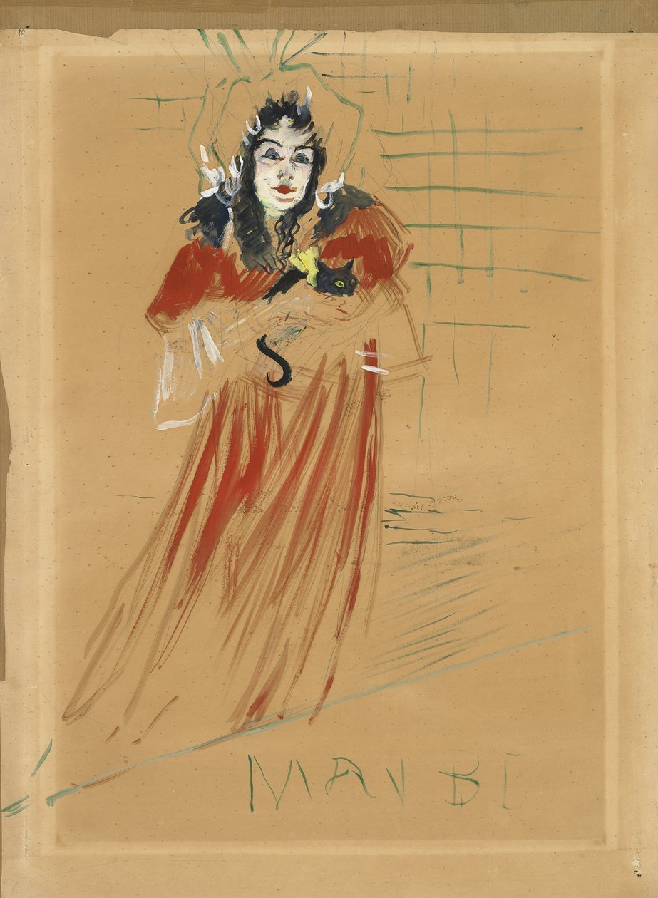 Slečna May Belfort, 1895 od Henri de Toulouse Lautrec