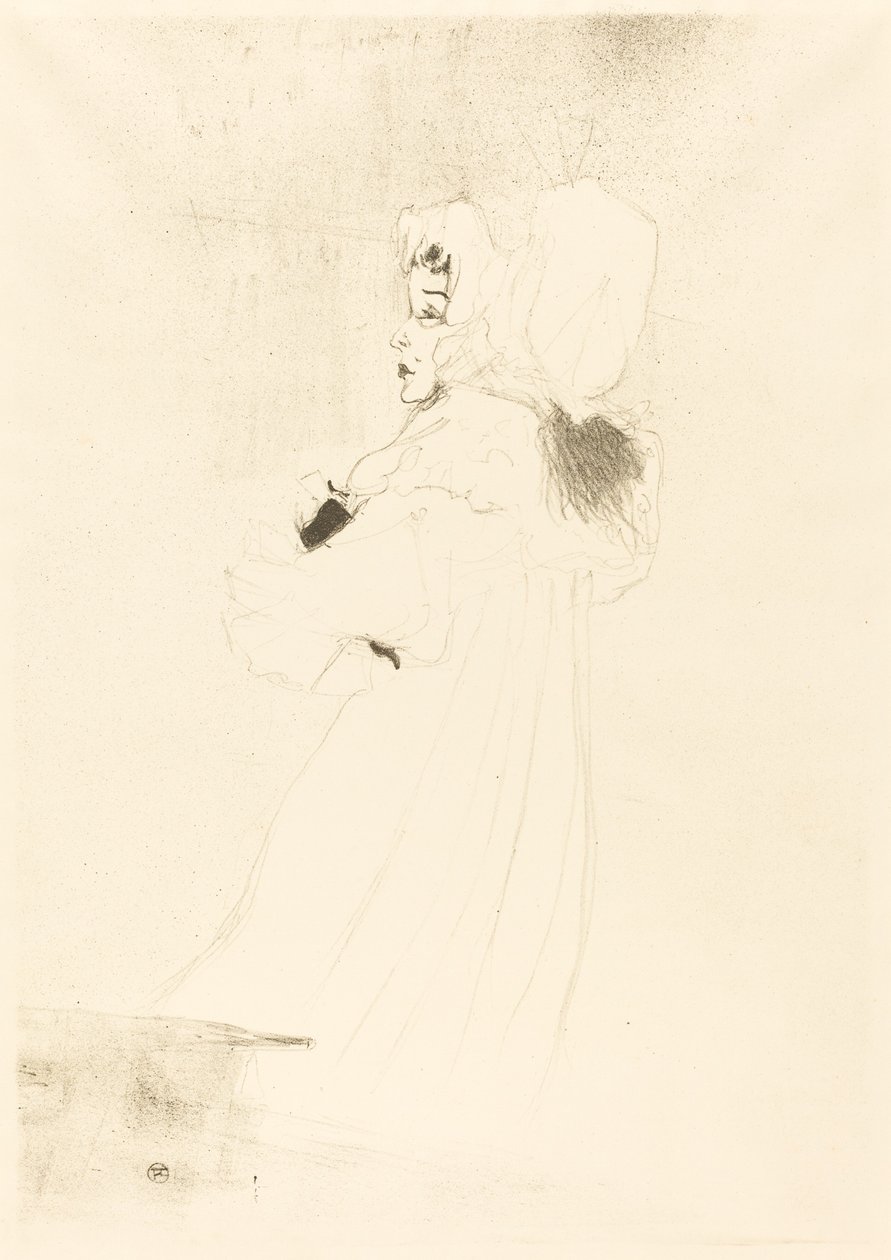 Slečna May Belfort, velký talíř (slečna May Belfort, grande planche) od Henri de Toulouse Lautrec