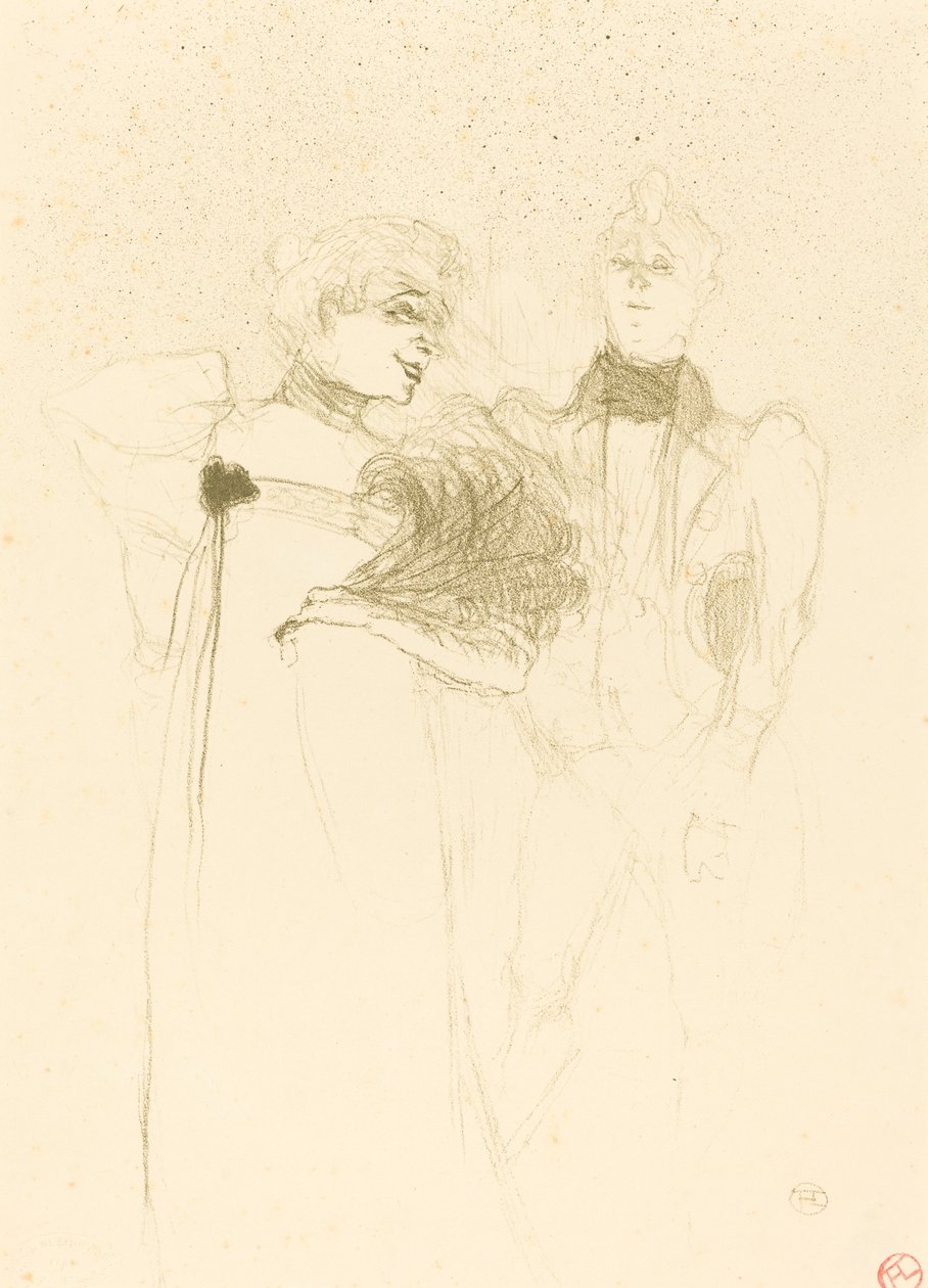 Paní Lender v "Madame Satan" (Ms. Lender v "Madame Satan") od Henri de Toulouse Lautrec