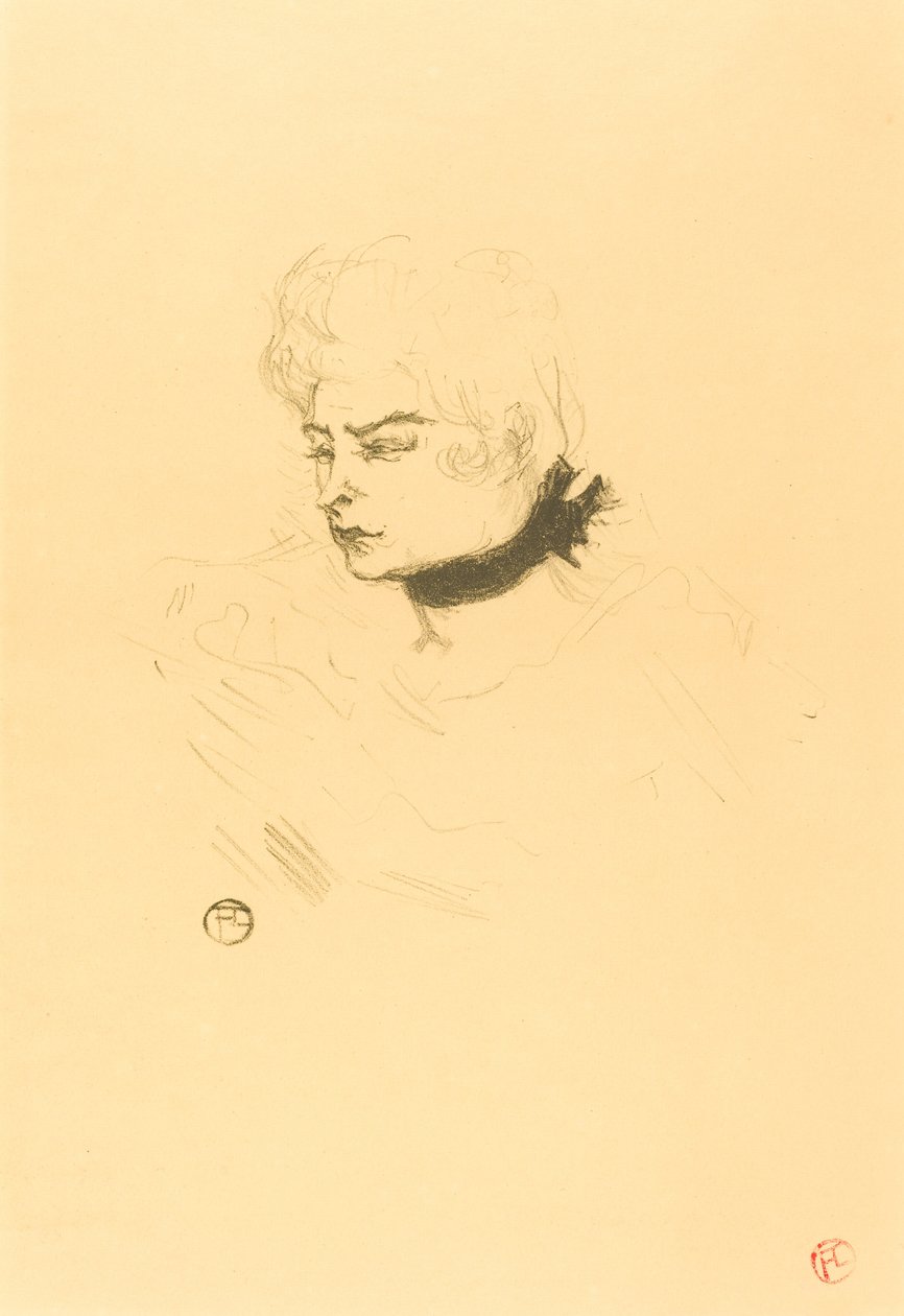 Slečno Green Pea od Henri de Toulouse Lautrec