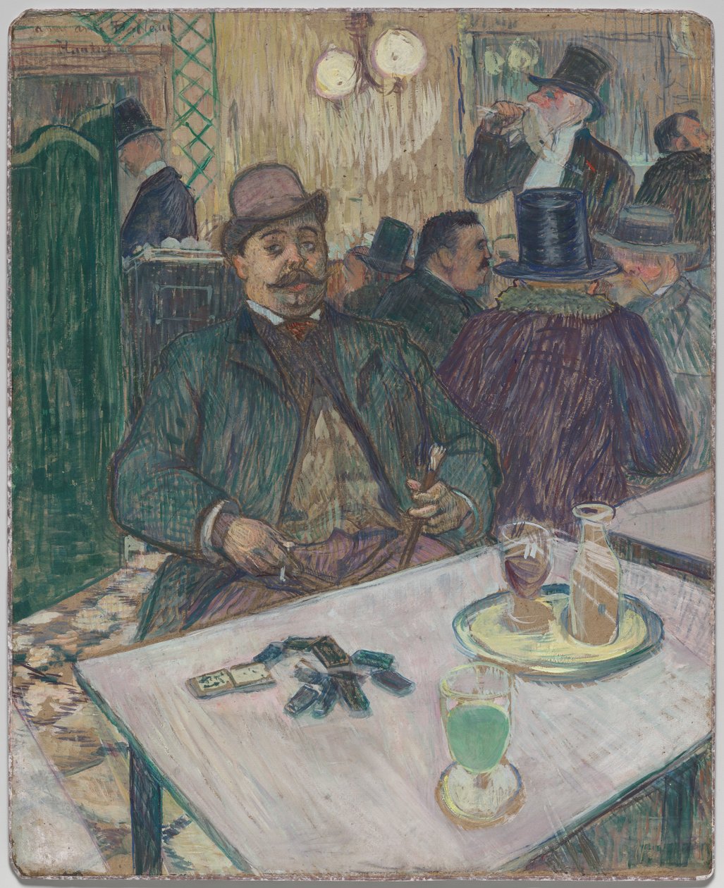 Monsieur Boileau v kavárně od Henri de Toulouse Lautrec