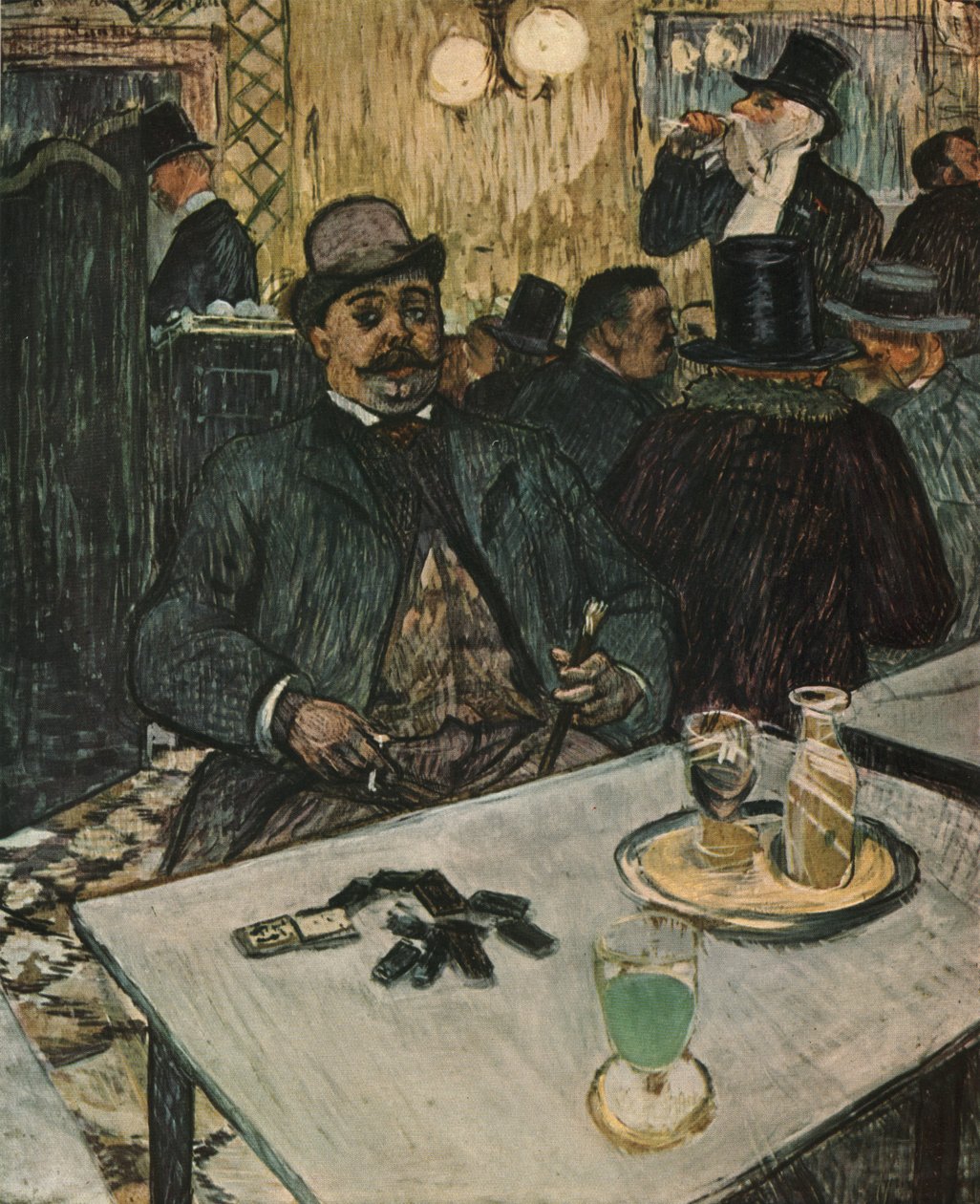 „Monsieur Boileau v kavárně“, 1893, 1952. od Henri de Toulouse Lautrec