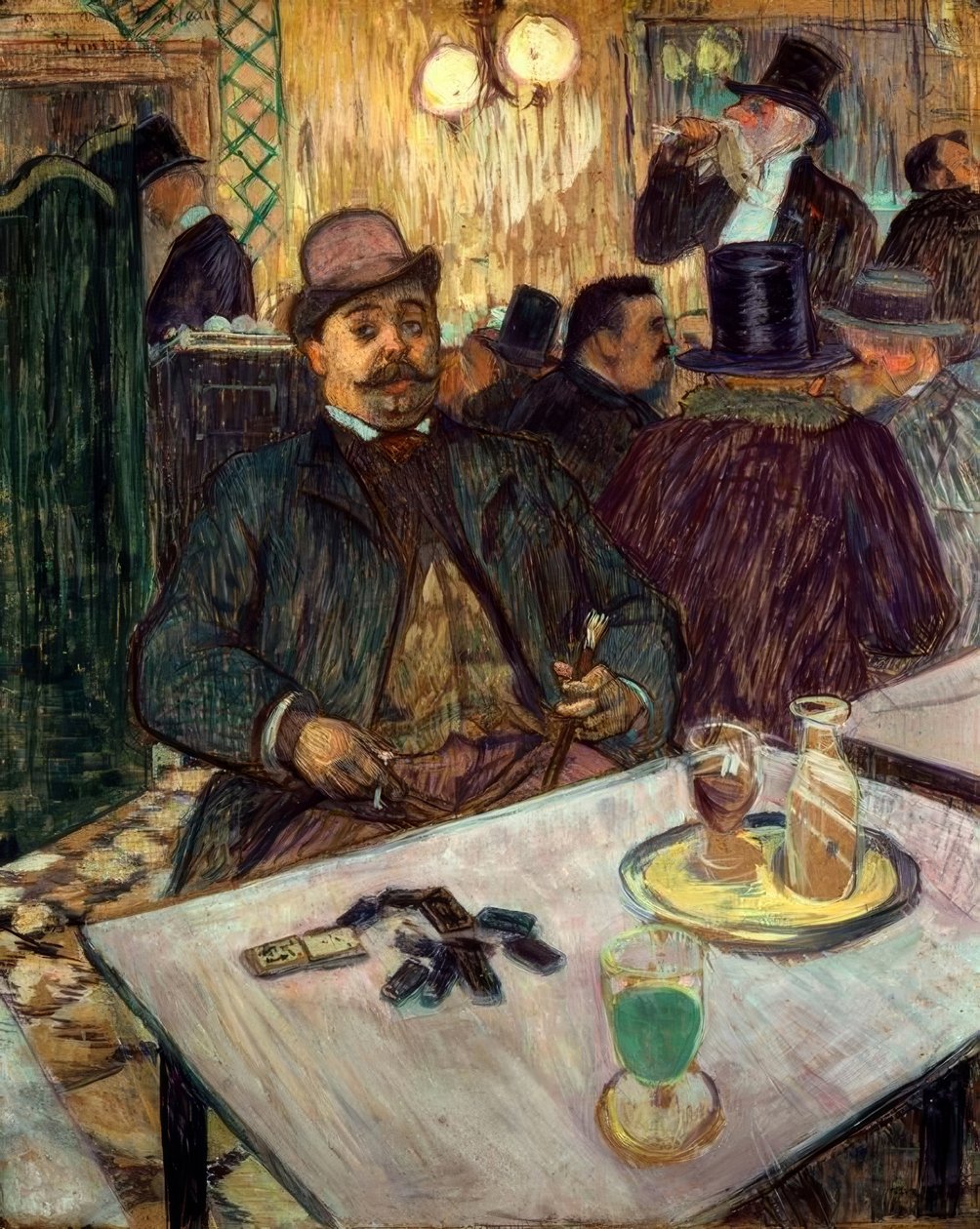 Monsieur Boileau v kavárně od Henri de Toulouse Lautrec