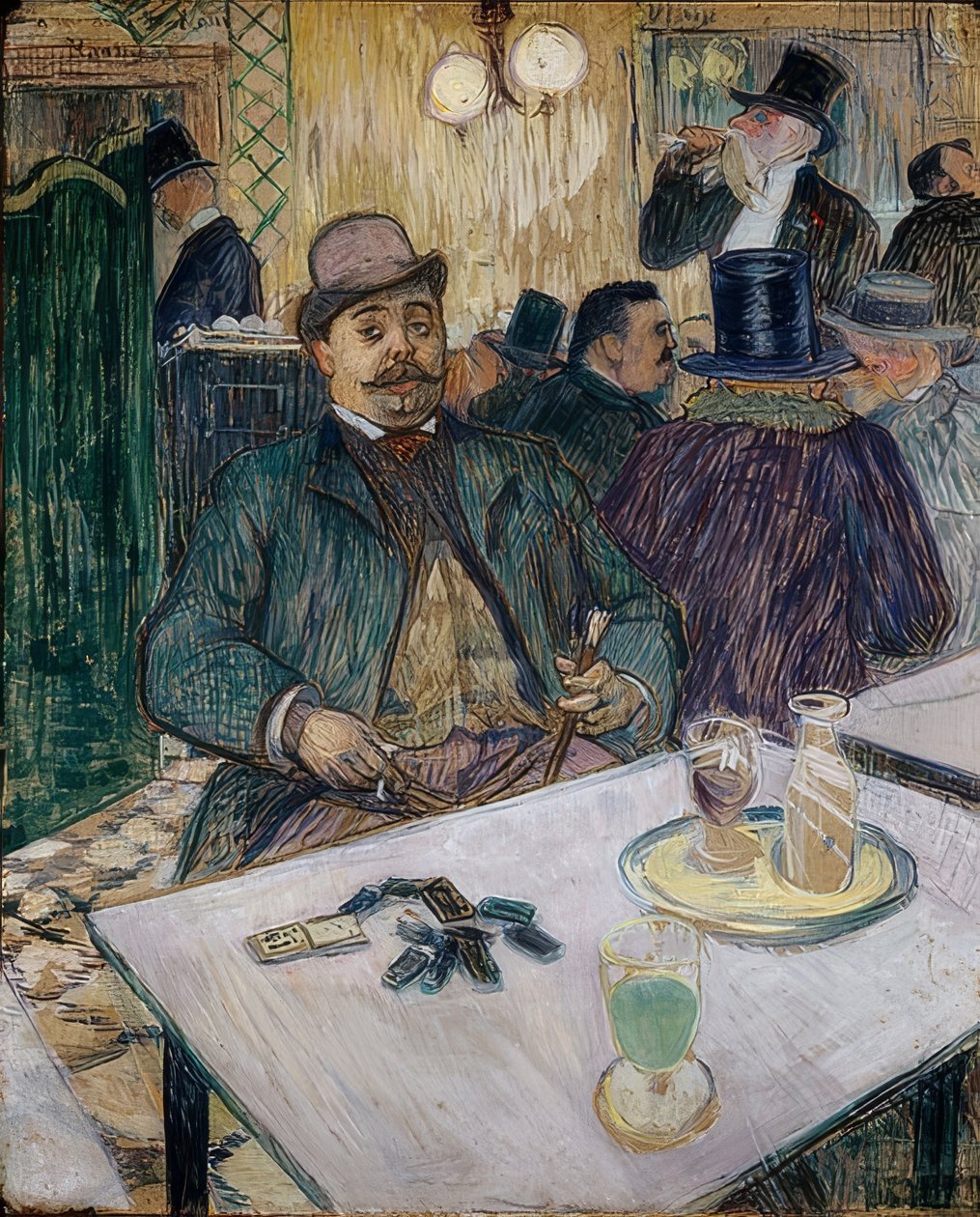 Monsieur Boileau v einem Café. 1893 od Henri de Toulouse Lautrec