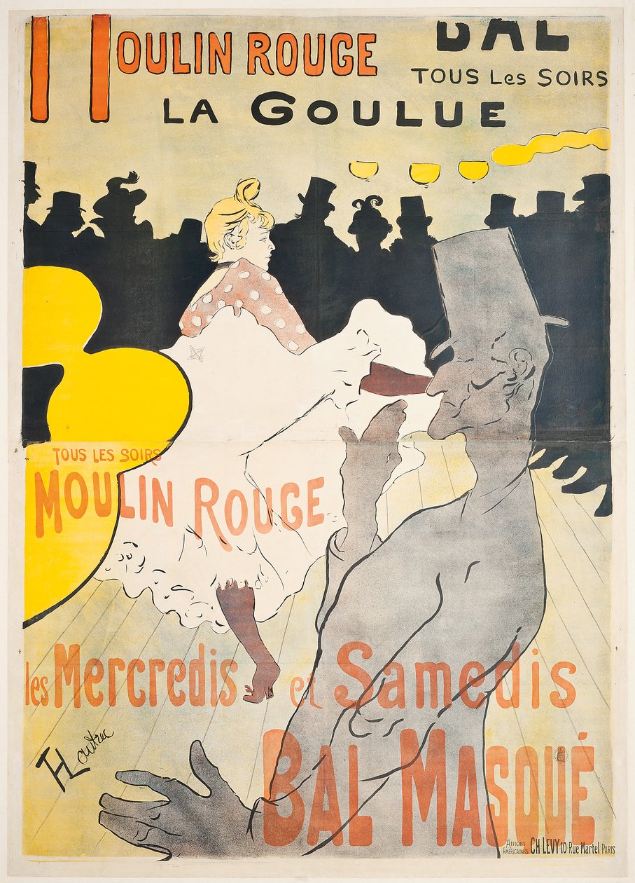 Moulin Rouge La Goulue od Henri de Toulouse Lautrec