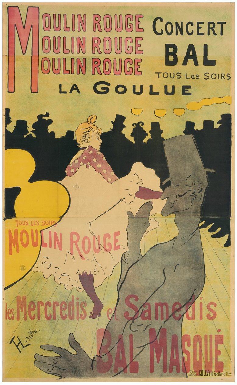 Moulin Rouge, La Goulue od Henri de Toulouse Lautrec