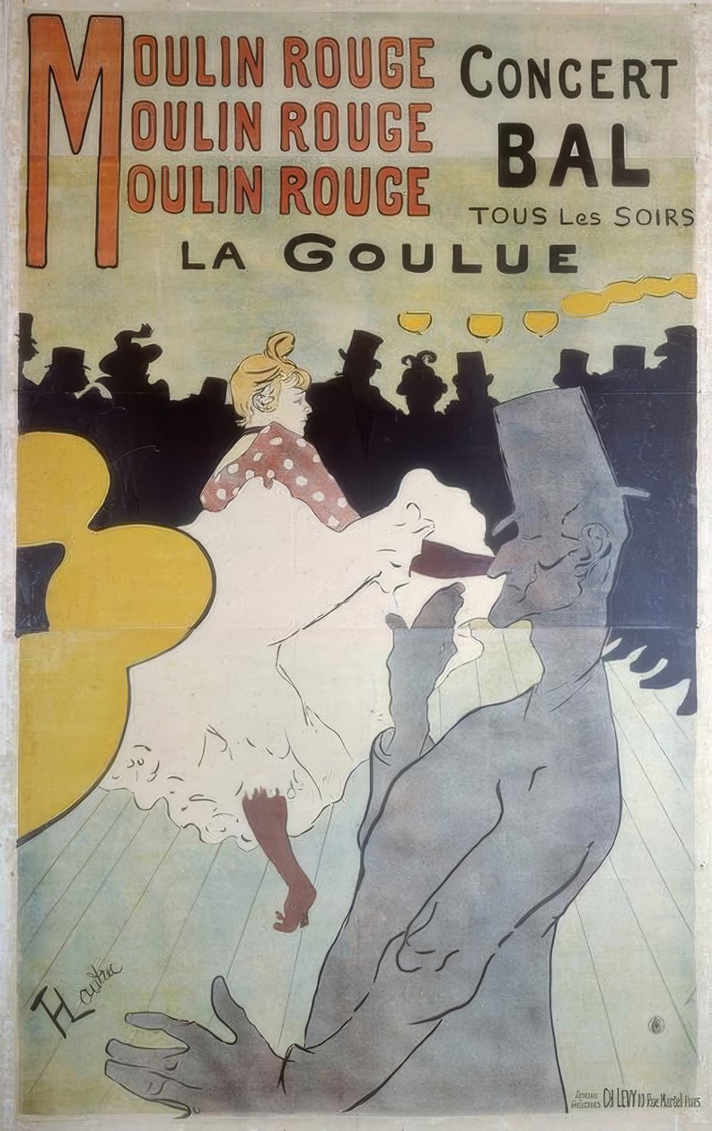 Moulin Rouge, La Goulue od Henri de Toulouse Lautrec