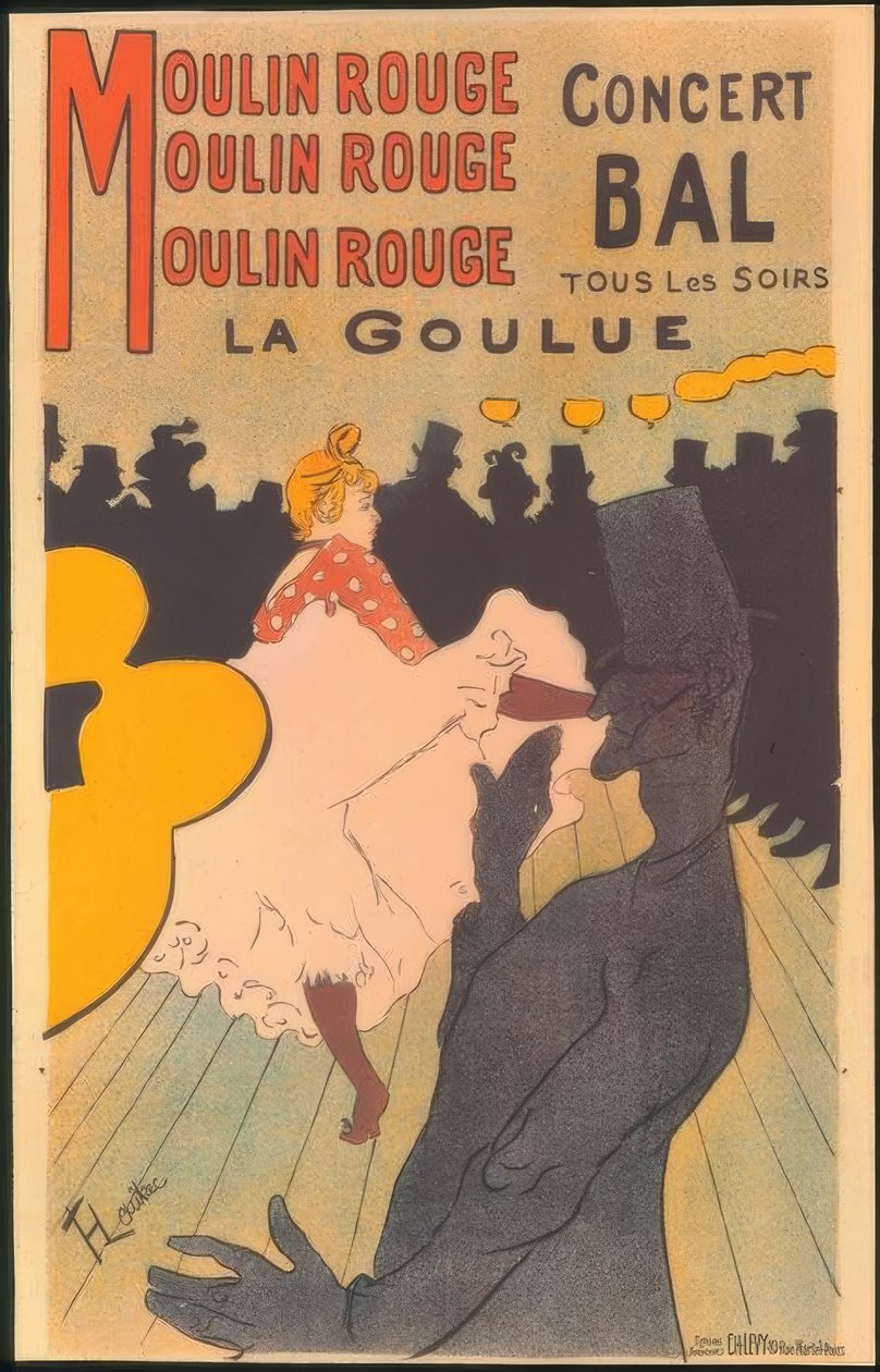 Moulin Rouge, La Goulue od Henri de Toulouse Lautrec