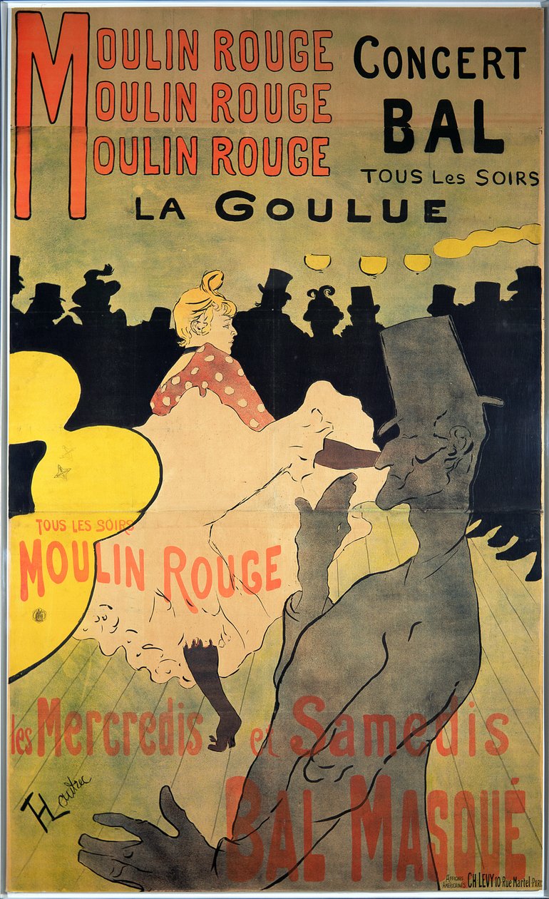 Moulin Rouge: La Goulue, 1891 od Henri de Toulouse Lautrec
