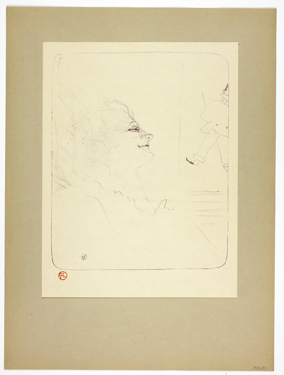 Pessima, třetí talíř od Yvette Guilbertové od Henri de Toulouse Lautrec