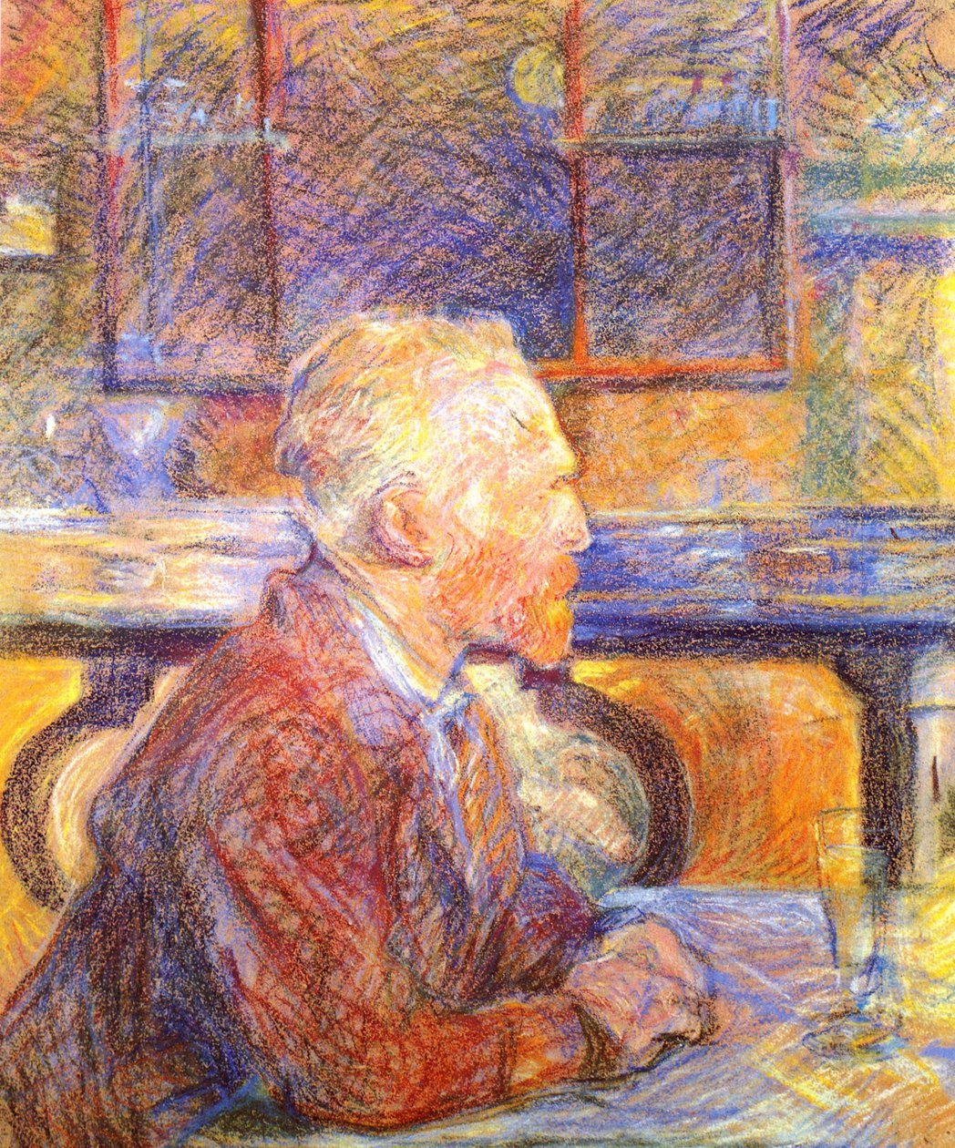 Portrét Vincenta van Gogha od Henri de Toulouse Lautrec