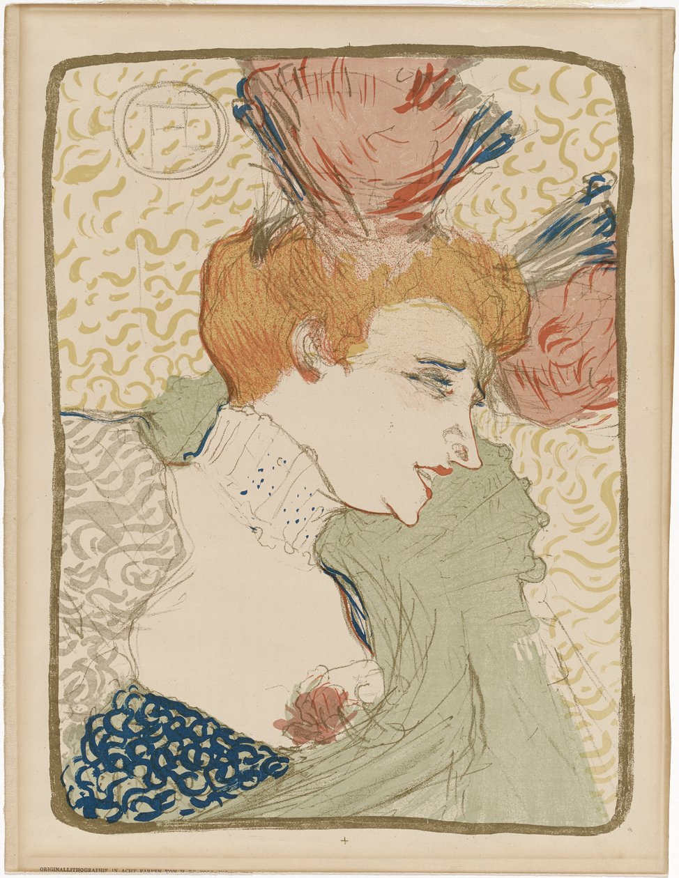 Portrétní busta mademoiselle Marcelle Lender od Henri de Toulouse Lautrec