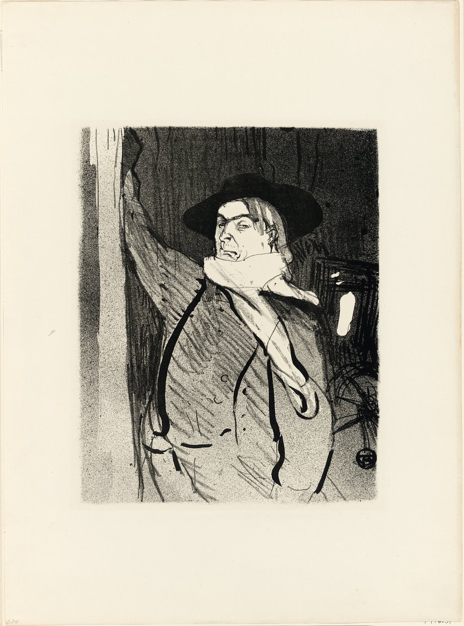 Portrét Aristida Bruanta, z knihy Le Café-Concert od Henri de Toulouse Lautrec