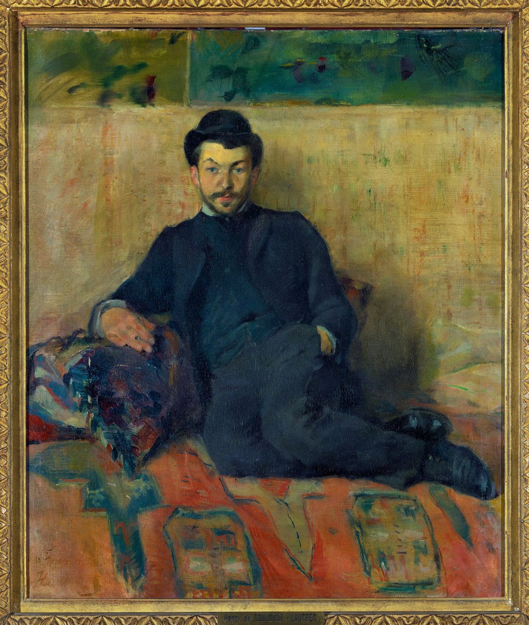Portrét Gustava Luciena (Gustave-Lucien) Dennery Malba Henri de Toulouse Lautreca (1864-1901) 1883 Rozměr 0,55 x 0,47 m Paris Louvre museum Povinná zmínka: Dar Helene a Victor Lyon od Henri de Toulouse Lautrec