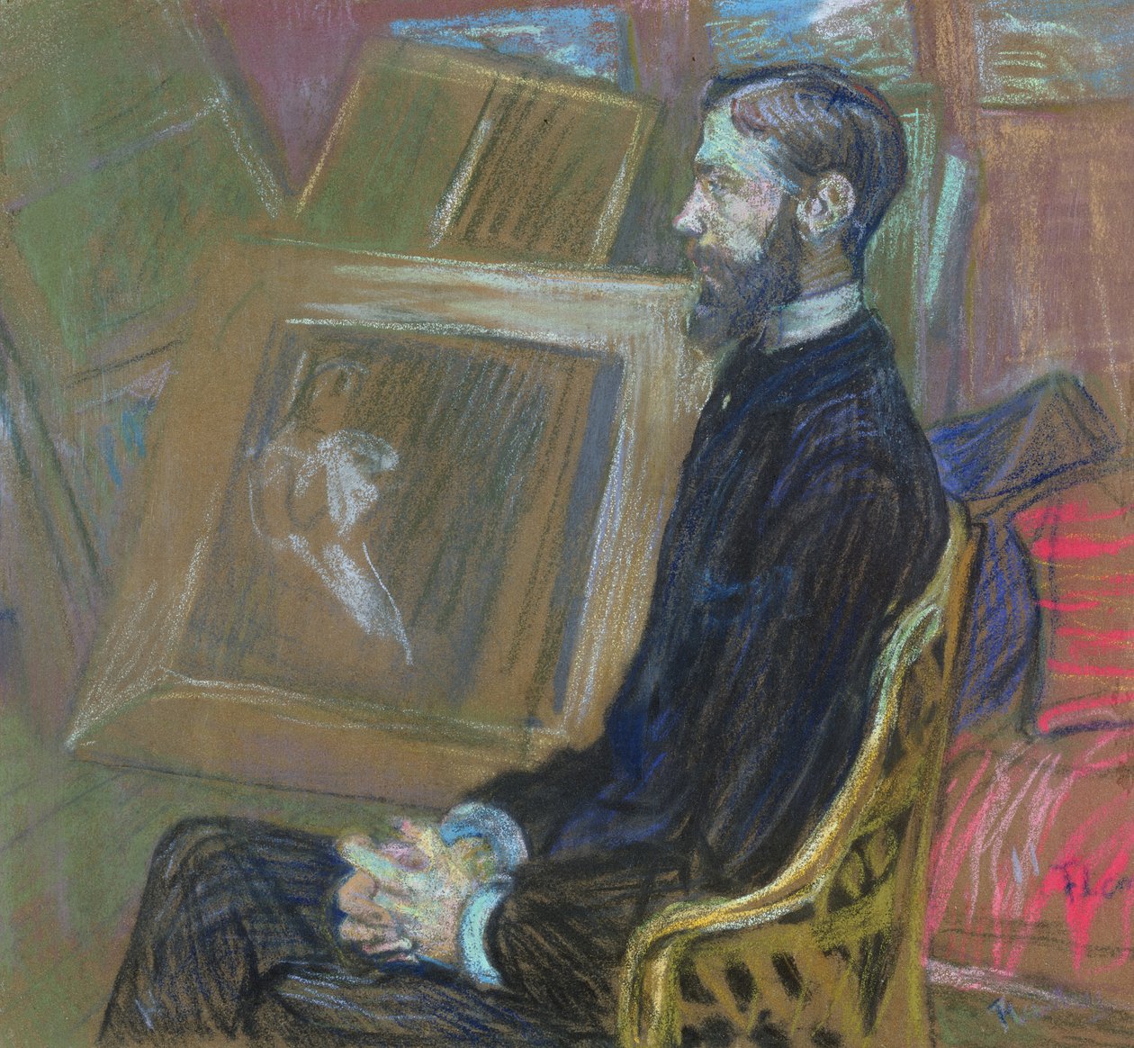 Portrét M. Georgese Henriho Manuela, 1891 (pastel na palubě) od Henri de Toulouse Lautrec
