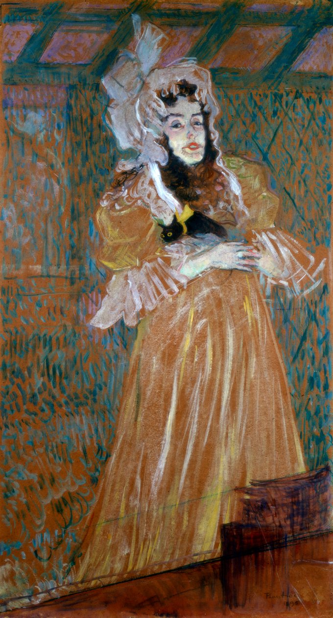 Portrét slečny May Belfort, 1895 od Henri de Toulouse Lautrec