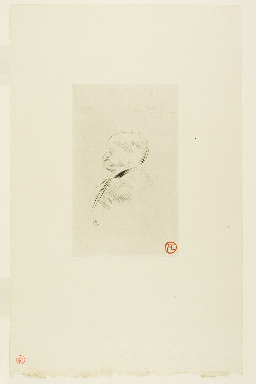 Portrét muže od Henri de Toulouse Lautrec