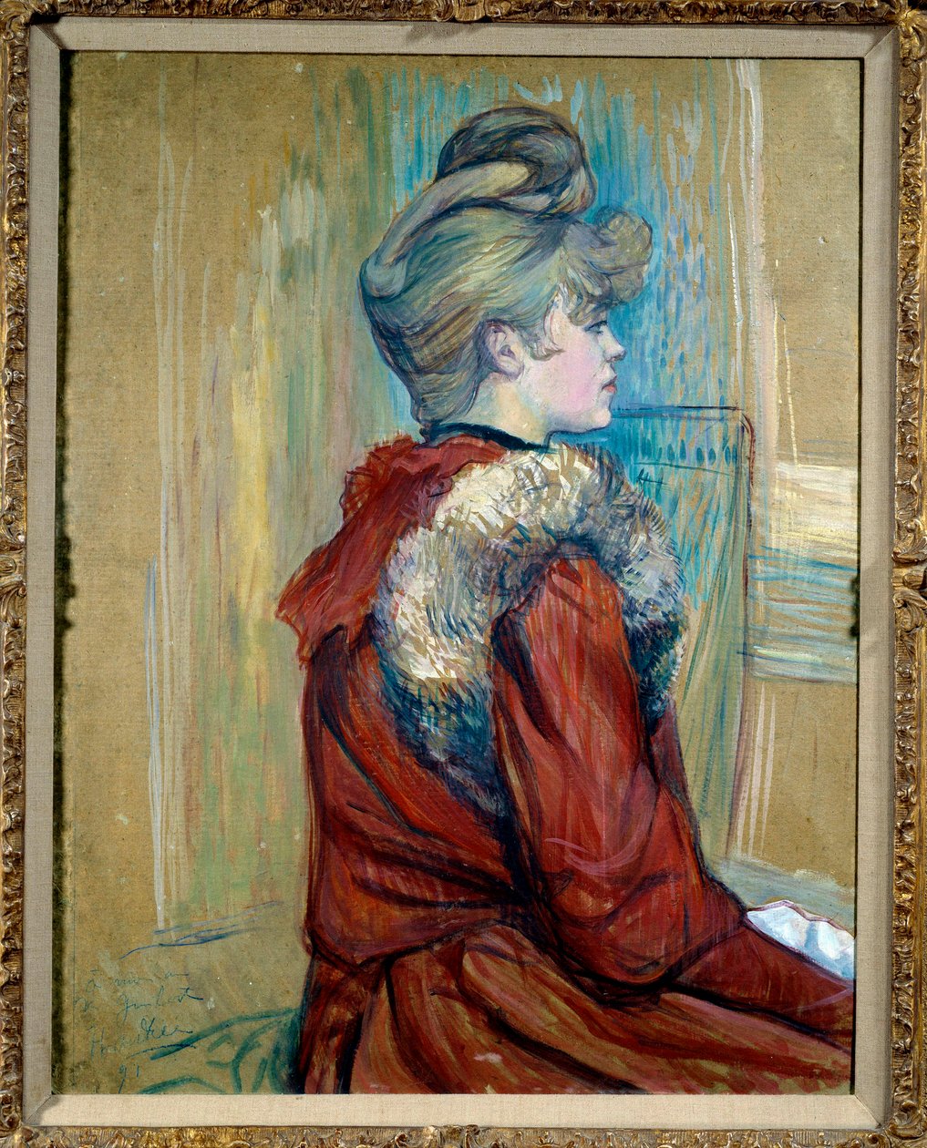 Portrét dívky s kožešinou Studie pro “” Le Moulin de La Galette”” Obraz Henri de Toulouse Lautreca (1864-1901) 1889 Collection privee - Portrét dívky s kožešinou. Studium pro „Le Moulin de la Galette““. Obraz Henriho de Toulouse Lautreca (1864-1990). od Henri de Toulouse Lautrec