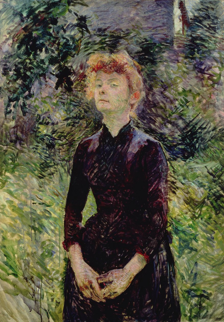 Portrét ženy, možná francouzské komičky Yvette Guilbert (asi 1869-1944), 1888 od Henri de Toulouse Lautrec