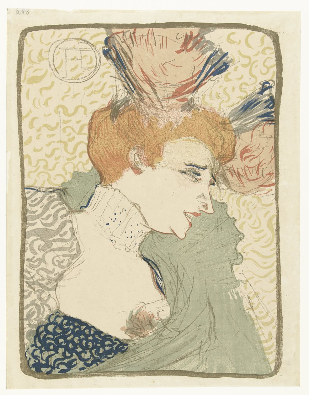 Portrét baviče Music Hall Marcelle Lender od Henri de Toulouse Lautrec