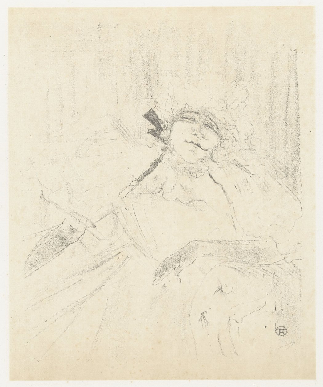 Portret van Yvette Guilbert v op toneel křesla Yvette Guilbert (stará píseň) Yvette Guilbert: Anglická série (název série) od Henri de Toulouse Lautrec