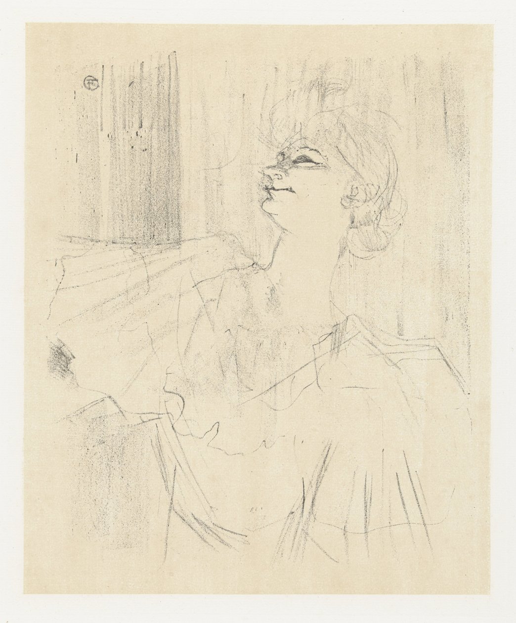Portrétní vanová herečka Yvette Guilbert ve filmu A Ménilmontant de Bruant Yvette Guilbert Menilmontant de Bruant Yvette Guilbert: Anglická série (název série) od Henri de Toulouse Lautrec