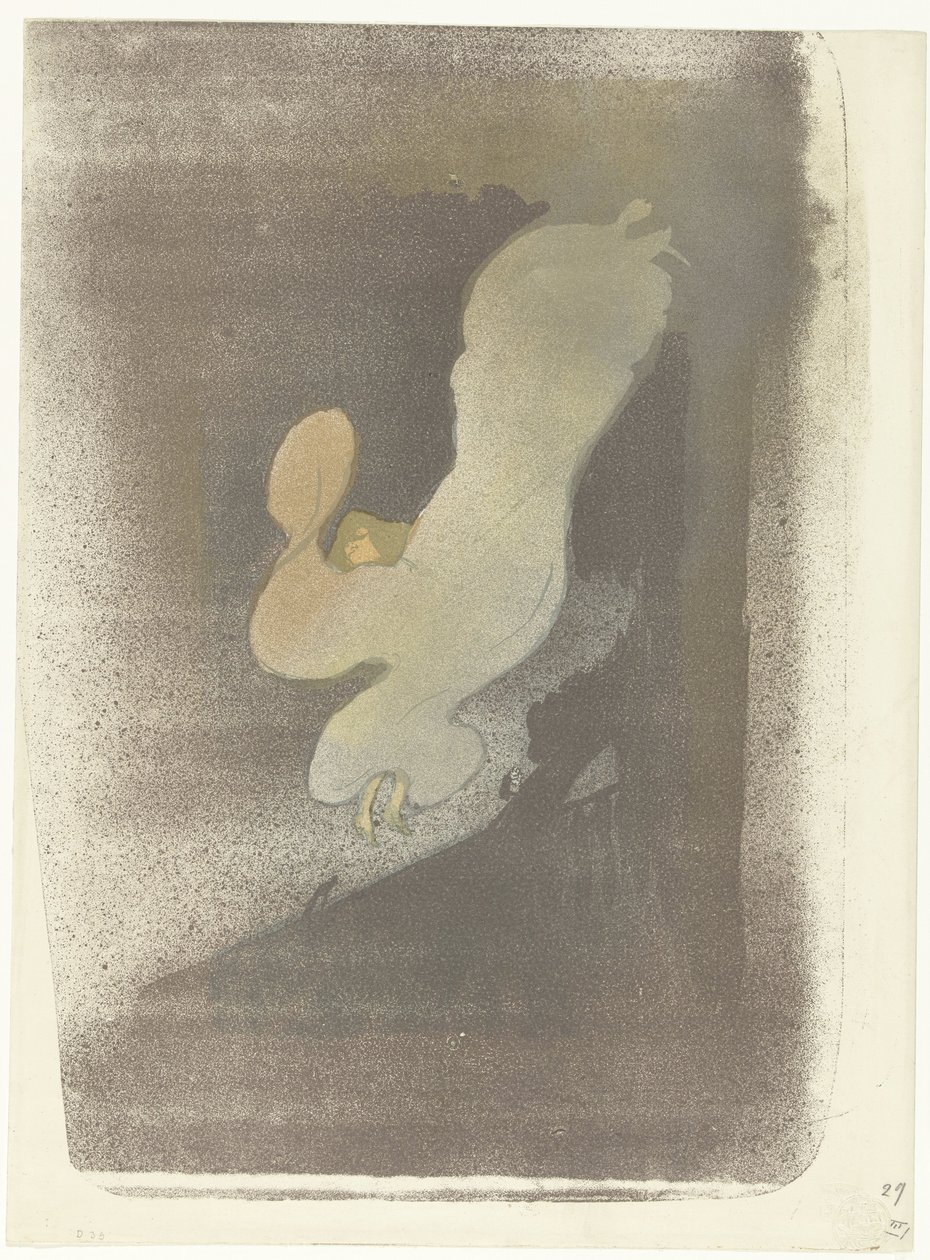 Portrét tanečnice Loie Fuller během představení Slečna Loie Fullerová od Henri de Toulouse Lautrec