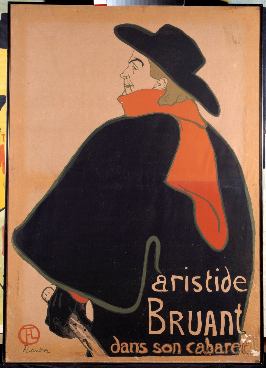 Plakát zobrazující Aristida Sparrowa (1851-1925) v jeho kabaretu. Litografie Henri de Toulouse-Lautrec (Toulouse Lautrec) (1864-1901). 1893. Paříž, Muzeum plakátu a reklamy od Henri de Toulouse Lautrec